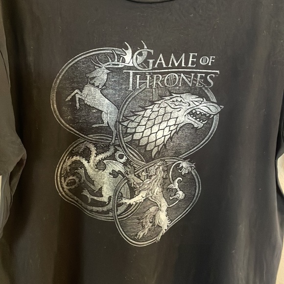 Game of Thrones graphic men’s T shirt black size Large - Picture 3 of 9
